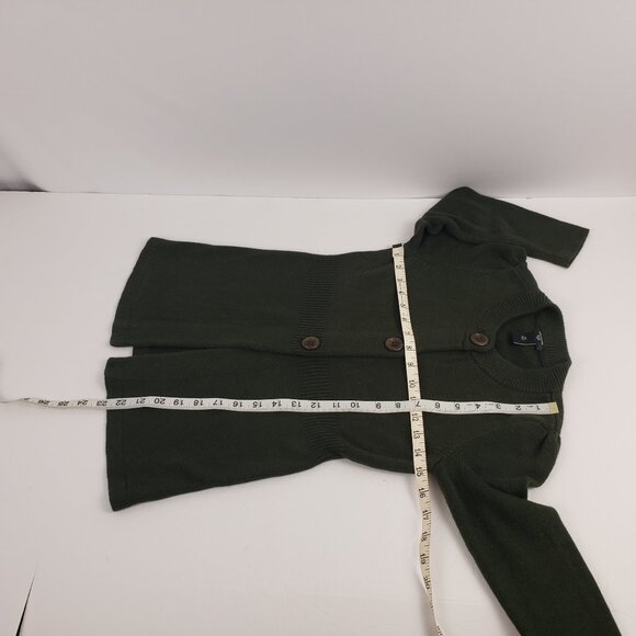 Ann Taylor Petite XSP Green Cardigan Sweater Womens Button Down 3/4 Sleeve - Picture 10 of 13